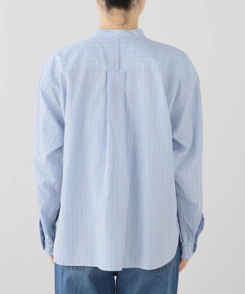 Danton（ダントン） ブラウス シャツ BAND COLLAR SHIRT #DT-B0341