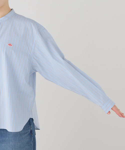 Danton（ダントン） ブラウス シャツ BAND COLLAR SHIRT #DT-B0341
