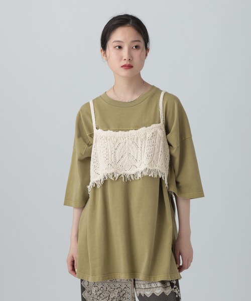LEPSIM（レプシィム） tシャツ 半袖 ピグメントBIGT 670140 レディース