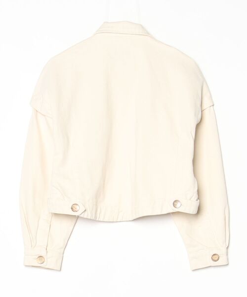 「stradivarius」 デニムジャケット M ベージュ レディース_画像2
