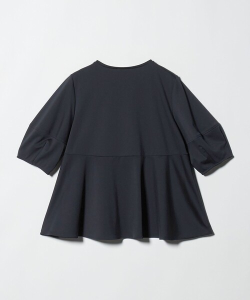 tシャツ ポンチ ペプラム ショートスリーブ カットソー レディースの画像