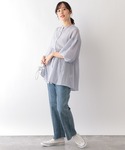 「GLOBAL WORK」 7分袖ブラウス F...の詳細画像5