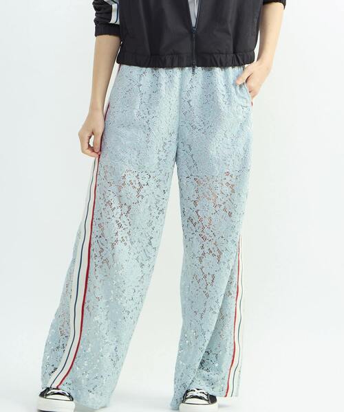 CONVERSE TOKYO パンツ SIDE LINE LACE PANTS レディース : ZOZOTOWN