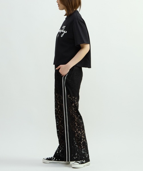 CONVERSE TOKYO パンツ SIDE LINE LACE PANTS レディース : ZOZOTOWN