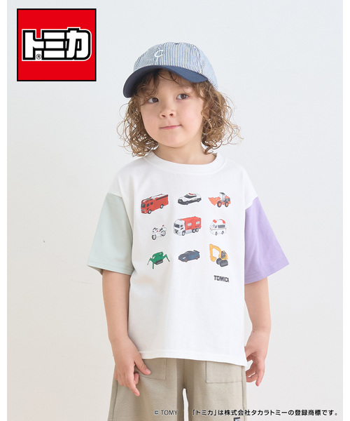 ミッキー トミカ キッズ服セット 100cm~ b・ROOM（ビールーム） uvカット tシャツ 「トミカ」「防汚・速乾・UV