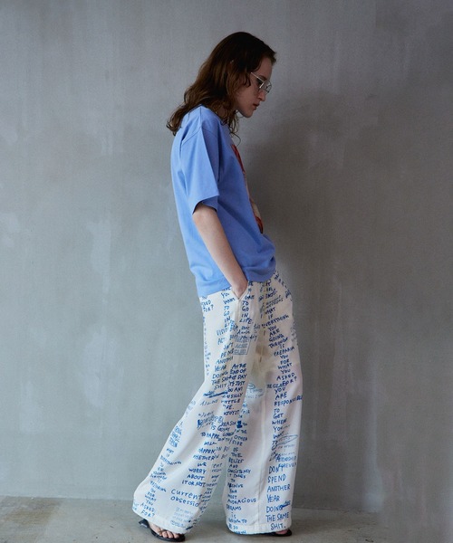 MAISON SPECIAL（メゾンスペシャル） パンツ Hand Logo Easy Pants