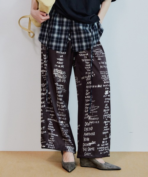 MAISON SPECIAL（メゾンスペシャル） パンツ Hand Logo Easy Pants