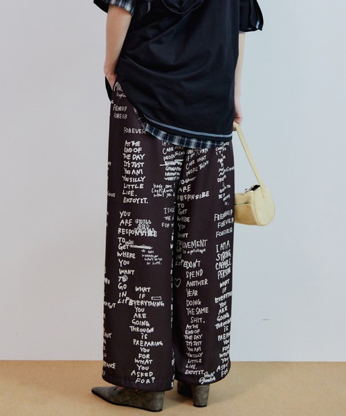 MAISON SPECIAL（メゾンスペシャル） パンツ Hand Logo Easy Pants