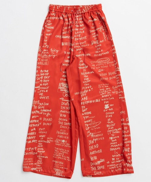 MAISON SPECIAL（メゾンスペシャル） パンツ Hand Logo Easy Pants