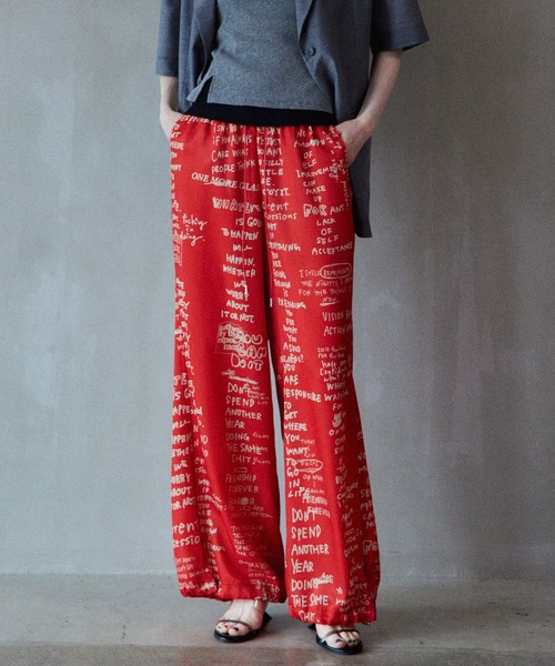 MAISON SPECIAL（メゾンスペシャル） パンツ Hand Logo Easy Pants