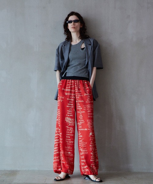 MAISON SPECIAL（メゾンスペシャル） パンツ Hand Logo Easy Pants