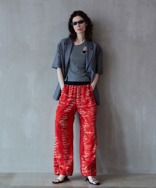 MAISON SPECIAL（メゾンスペシャル） パンツ Hand Logo Easy Pants