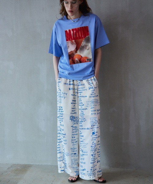 MAISON SPECIAL（メゾンスペシャル） パンツ Hand Logo Easy Pants