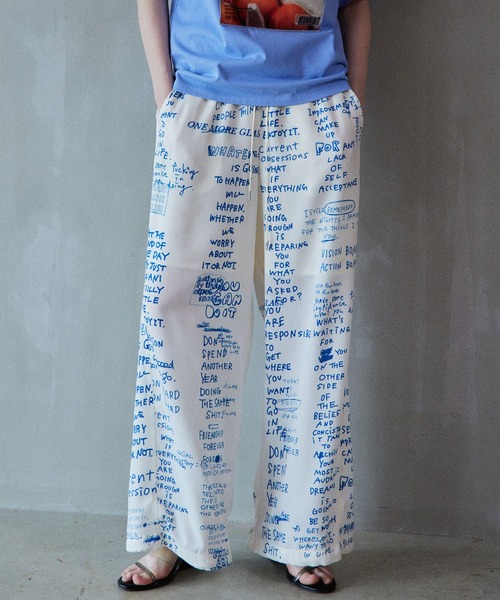 MAISON SPECIAL（メゾンスペシャル） パンツ Hand Logo Easy Pants
