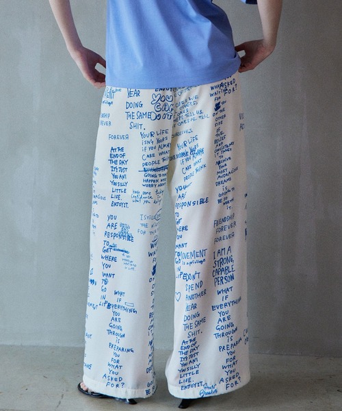 MAISON SPECIAL（メゾンスペシャル） パンツ Hand Logo Easy Pants