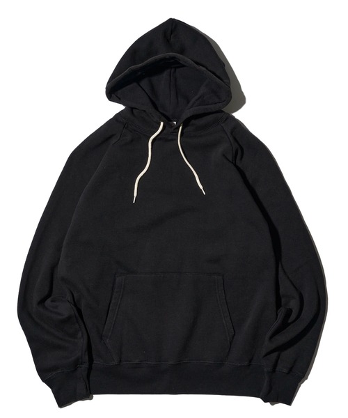 「Healthknit」 プルオーバーパーカー MEDIUM ブラック メンズ_画像6