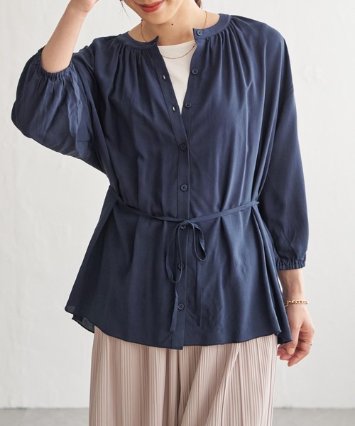 ikka（イッカ） ブラウス シャツ 「お得だ値」シアーブラウス 