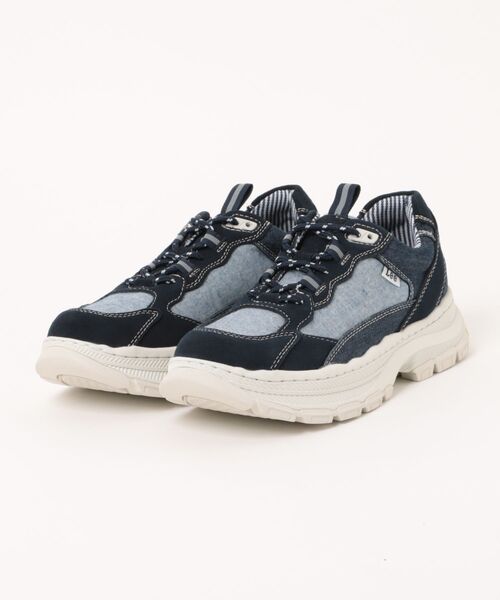 スニーカー Lee Lee（リー） スニーカー 「Lee」厚底ローカットスニーカー 本革