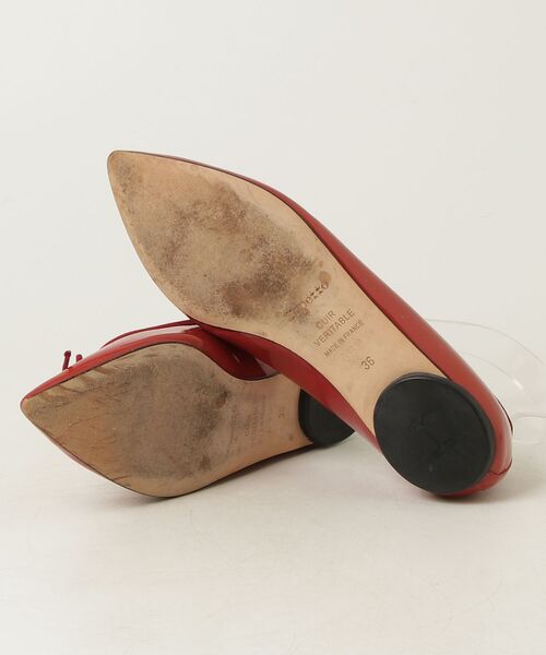 「Repetto」 フラットパンプス 36 レッド レディース_画像3