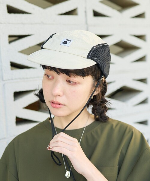 「POLeR」 メッシュキャップ ONE SIZE ベージュ メンズ_画像4