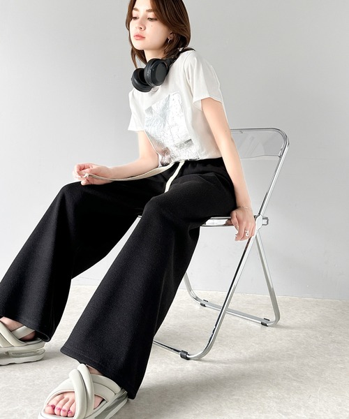 「Java」 イージーパンツ LARGE モカ レディース_画像9