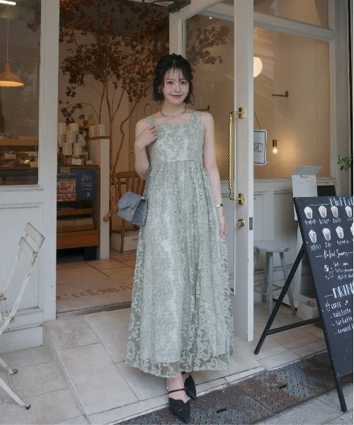 LE'RURE ドレス Sparkle lace A-line dress : ZOZOTOWN Yahoo!店