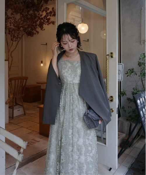 LE'RURE ドレス Sparkle lace A-line dress : ZOZOTOWN Yahoo!店