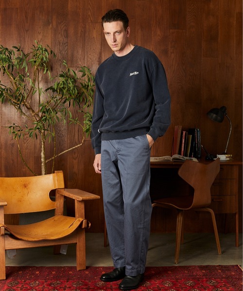 「Schott」 スウェットカットソー X-LARGE ネイビー メンズ_画像3