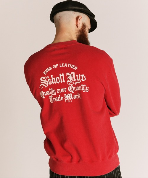 「Schott」 スウェットカットソー X-LARGE ネイビー メンズ_画像8