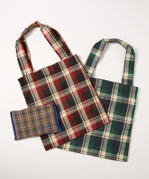 BEAUTY＆YOUTH UNITED ARROWS トートバッグ チェック パッカブル