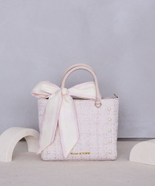Maison de FLEUR（メゾンドフルール） ハンドバッグ スカーフ付き