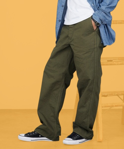 orSlow（オアスロウ） ワイドパンツ チノパン WIDE FIT FRENCH WORK