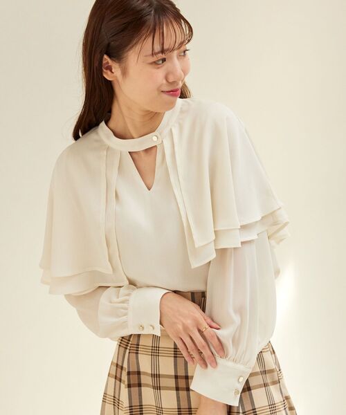 「MAJESTIC LEGON」 長袖ブラウス MEDIUM ブラック レディース_画像7