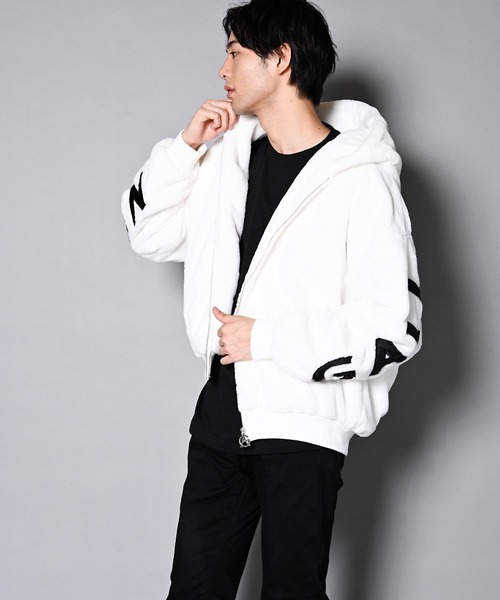 GALLIS ADDICTION ジャケット ブルゾン GA HOOD LOGO FUR BLOUSON