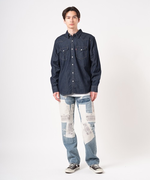 Levi's（リーバイス） シャツ ウエスタンシャツ ブルー RED CAST RINSE
