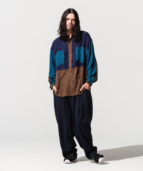 glamb（グラム） ワイドパンツ パンツ Fake layered wide pants 
