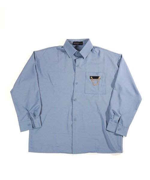 チェーンデ☻ シャツ ZOZOTOWN PayPayモール店 - 通販 - PayPayモール ブラウス ルーズシルエット ポケット チェーンデザイン シャツ ℎのニーズに