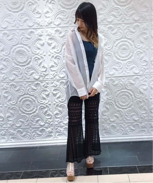 シャツ ブラウス Oneway リボン付きシアーシャツ Zozotown Paypayモール店 通販 Paypayモール
