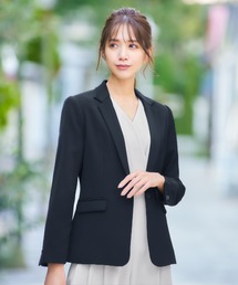 Flolia ジャケット テーラードジャケット ワンボタンテーラード 