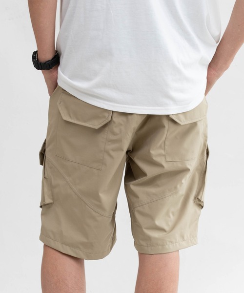 STONE  ベージュカーゴショートパンツ 新品タグ付き KiU カーゴパンツ ウォーターリペレント カーゴショーツ メンズ