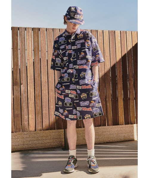 ブラウス シャツ LIBERE リベーレ / STICKER PACK SHIRT ビッグシルエットステッカーパックシャツ / 221250 レディー LIBERE ブラウス シャツ リベーレ / STICKER PACK SHIRT ビッグ