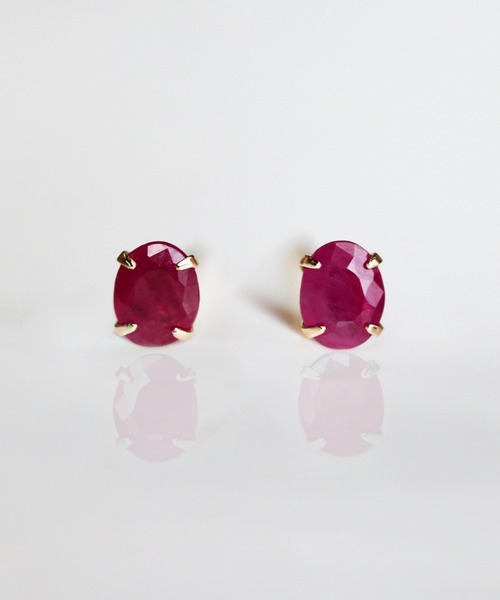 cui-cui（キュイキュイ） ピアス カラーストーン ピアス | K10YG