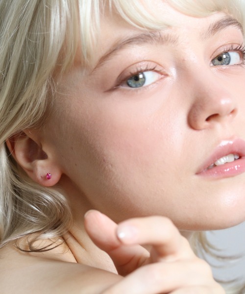 cui-cui（キュイキュイ） ピアス カラーストーン ピアス | K10YG