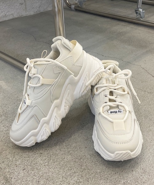 shopnikoniko スニーカー ダッドスニーカー 厚底 韓国風 ダッド