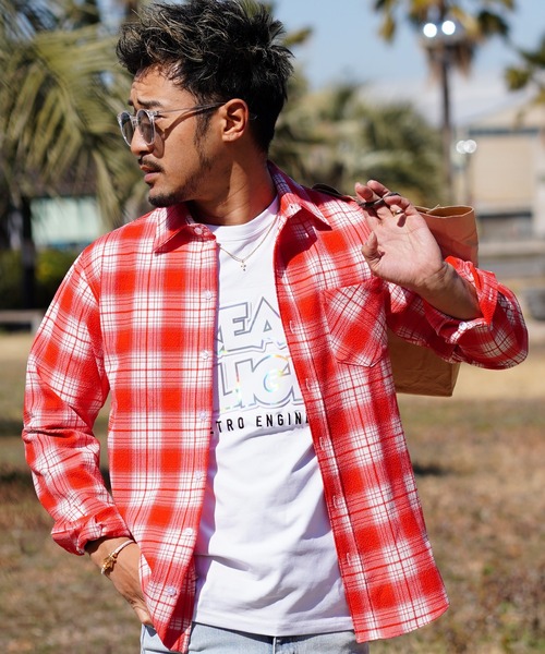 adamsJUGGLER（アダムスジャグラー） シャツ RTEGサッカーチェック