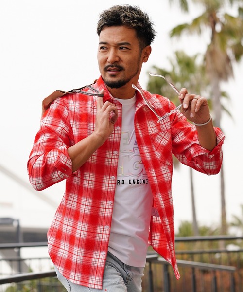 adamsJUGGLER（アダムスジャグラー） シャツ RTEGサッカーチェック