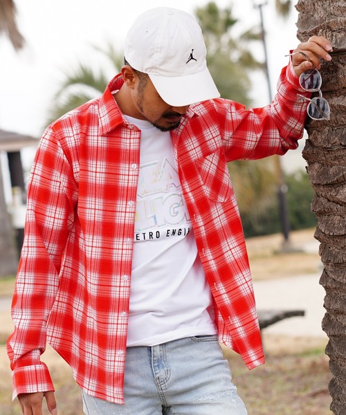 adamsJUGGLER（アダムスジャグラー） シャツ RTEGサッカーチェック