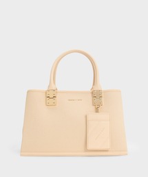 75◇CHARLES＆KEITH　キャンバスツートンバッグ　IY1208-4 CHARLES & KEITH｜Charlot シャーロット キャンバスツートーン