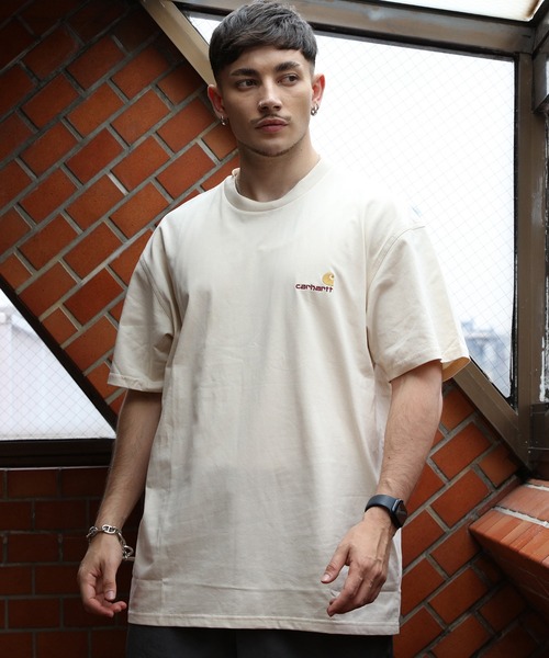 ★Carhartt★ロゴ 刺繍 Tシャツ Carhartt tシャツ ロゴ刺繍Tシャツ メンズ レディース