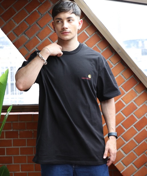 ★Carhartt★ロゴ 刺繍 Tシャツ Carhartt tシャツ ロゴ刺繍Tシャツ メンズ レディース